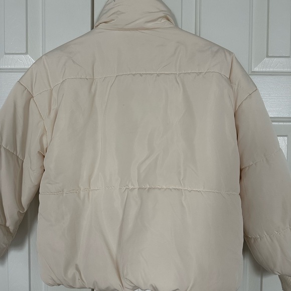 Cream Puffer Jacket - Picture 2 of 3